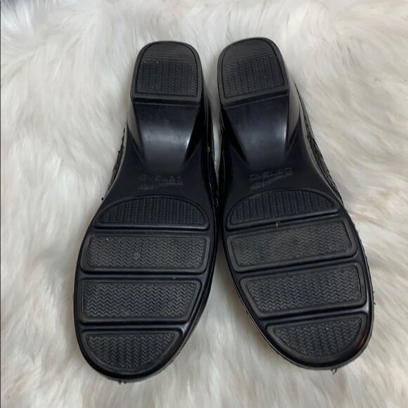 Dansko Black Leather Clogs Banded Size 41/11 - Picture 6 of 7
